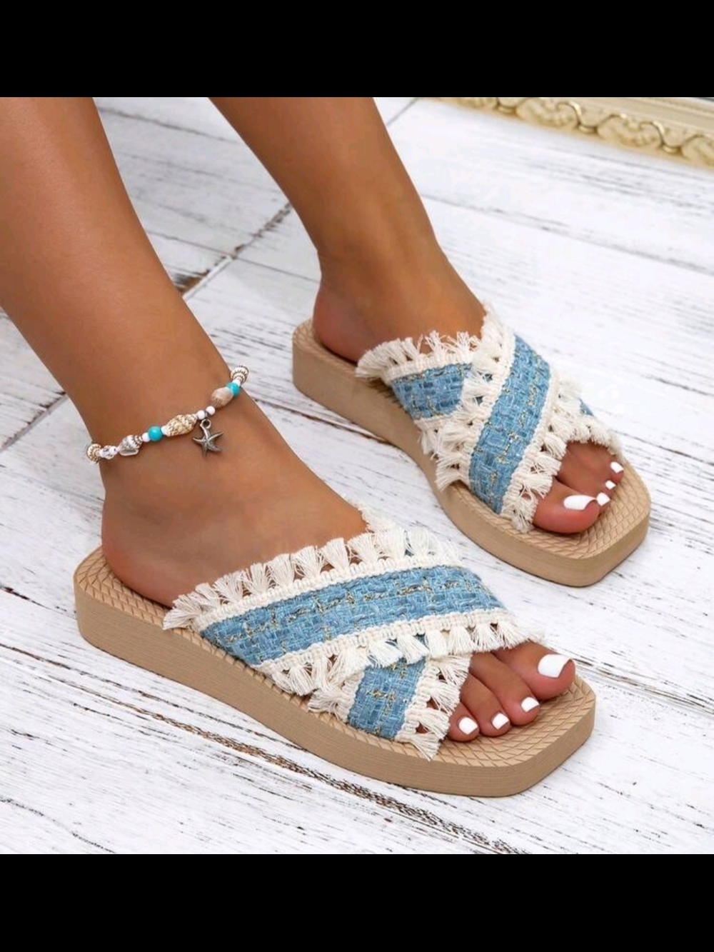 NEW Sandals Baby Blue